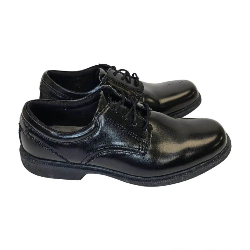 Nunn Bush Mens Baker Street Plain Toe Oxford Comfort Black Laced Shoes Sz 11M